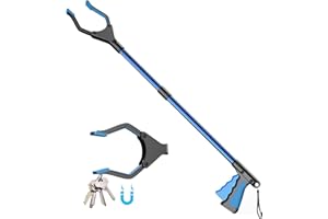 YAUNGEL Grabber Tool - 32inch Reacher Grabber Tool with Non-Slip and 360°Rotating Jaw, Aid Reaching Assist Tool with Magnets, Trash Pick Up, Heavy Duty Handled Reacher Grabber for Elderly
