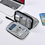 AMFUN Universal Hard Drive Case, Nylon Organizer Bag with Inner Mesh Pockets (L) view 7