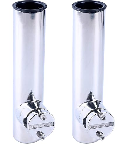 Amazon.com: Mojiate Made 2Pcs Stainless Clamp on Fishing Rod Holder, 316  Stainless Tournament Style Clamp on Fishing Rod Holder, Portable Fishing  Pod Rack (Black) : Sports & Outdoors