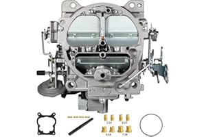 FENGHU 4 Barrel Carburetor Carb For 1901R Rochester Quadrajet 4MV Chevy Engine 327 350 427 454 1966-1973 750 CFM 1901-GG 4-BBL Vacuum Secondary Durable Manual Divorced Choke