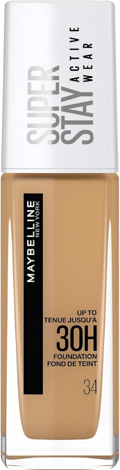 Maybelline Superstay Active Wear Foundation 30H Long-Lasting 34 Soft Bronze 30ml