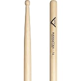 Vater 7A Hickory Drumsticks Pair, Wood Tip