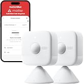 SwitchBot Smart mmWave Radar Motion Sensor, Bluetooth Presence Sensor with Dynamic Detection &amp; Zone Positioning, Compatible with Alexa, HomeKit &amp; Apple Home (Presence Sensor*2)