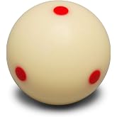 Billiard City SuperAramith Pro-Cup Pool Cue Ball 2 1/4" 6 Red Dots w/o Blister Package Made in Belgium