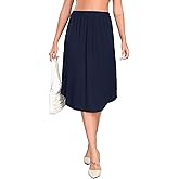 Wikoan Women's Half Slips Long Underskirts Soft Waist Half Slip for Under Dress Nightdress S-3XL