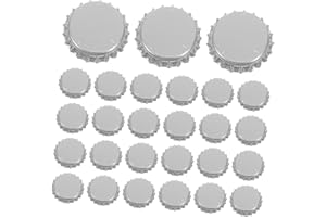 COLLBATH 144pcs 26mm Tinplate Bottle Caps Gasket, Reusable Beer and Wine Seal Stoppers for Home Brewing and Soda Bottles