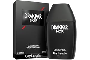 Guy Laroche Drakkar Noir Iconic Designer Fragrance - Intense & Powerful Eau de Toilette - Fougere Blend & Aromatic Spices - Long Lasting Mens Cologne - Day and Evening Scent