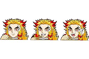 TNOLTK 3D Motion Anime Car Decals Waterproof Stickers Anime Bumper Stickers for Car Automotive Laptop Window Skateboard Kids(DS-4)