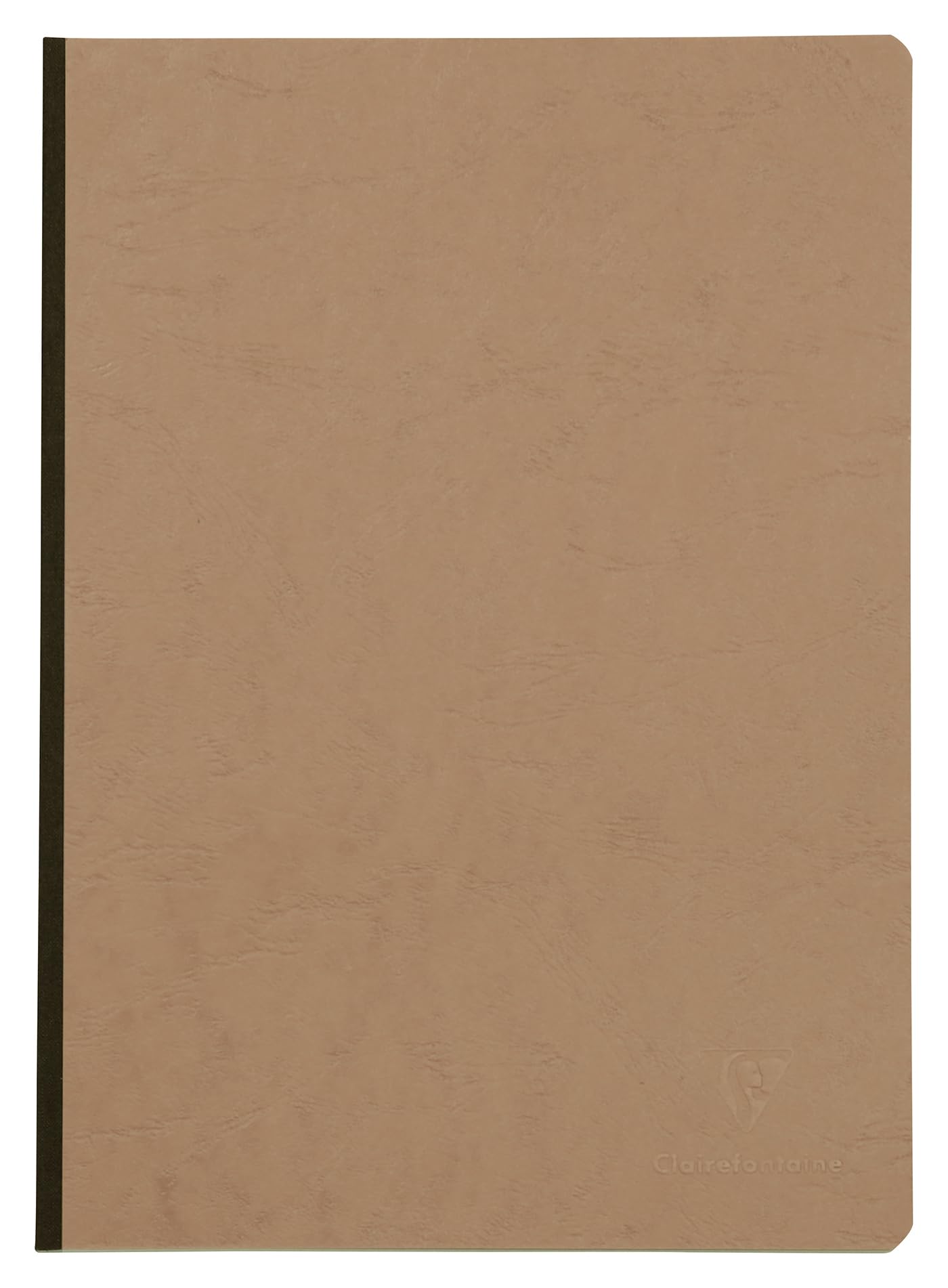 Clairefontaine 79140C Collection Age Bag Stitched Notebook Canvas Back Tobacco - A4 21x29,7cm - 192 Plain White Pages - Paper 90 g - Cover Card Grain Leather
