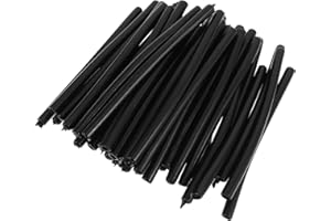 Ipetboom 100pcs Black PVC Safety Hook End Covers Anti-Slip Protective Caps for Wire Hanger Hooks Tubing End