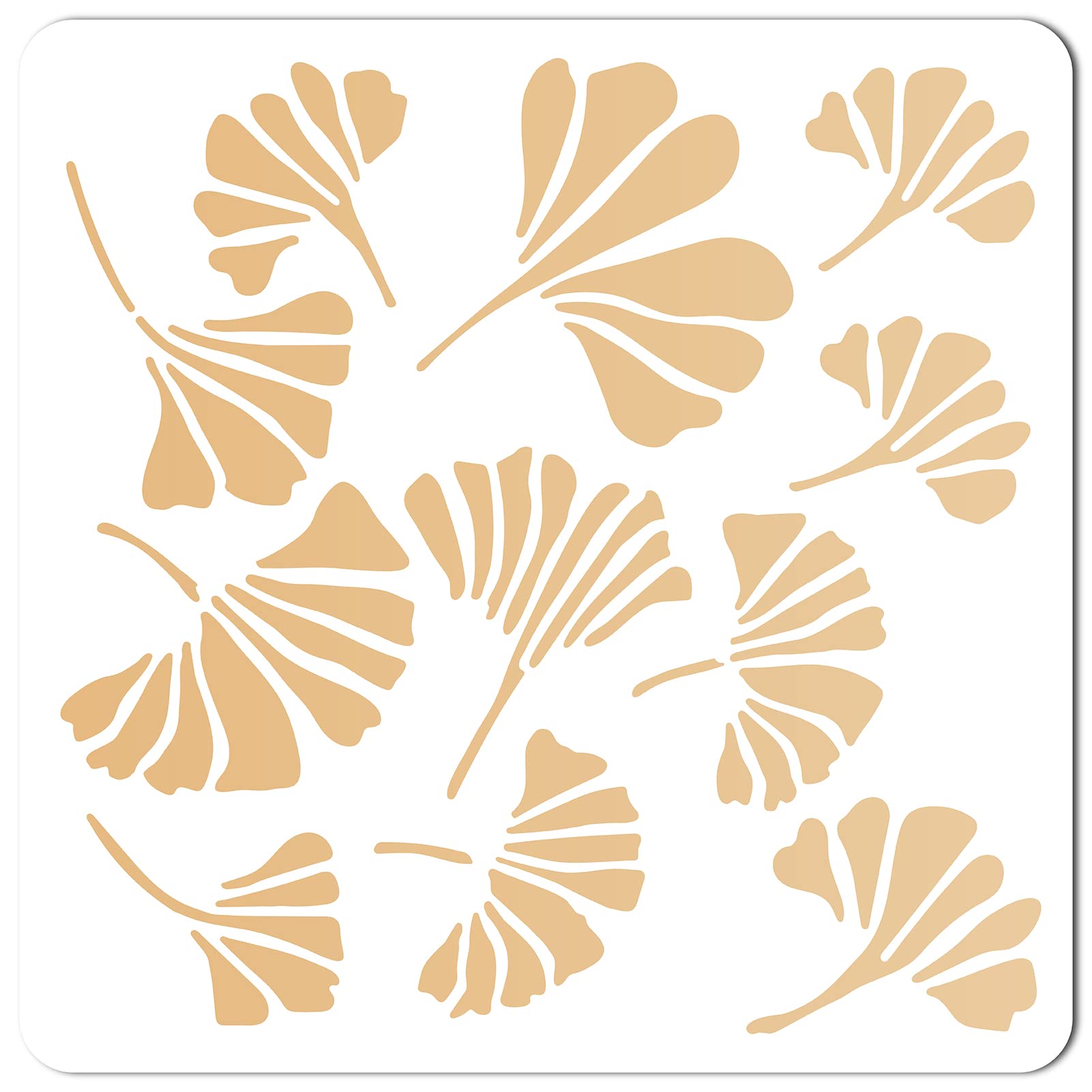 GORGECRAFT Large Ginkgo Leaves Stencils 12x12 Inch Reusable Leaf Stencil Template Signs Home Wall Decor for Painting on Wood Wall Scrapbook Card Floor Canvas and Tile Drawing