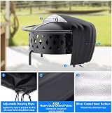 Estefanlo Waterproof Round Fire Pit Cover 80cm Anti-UV Protection view 6