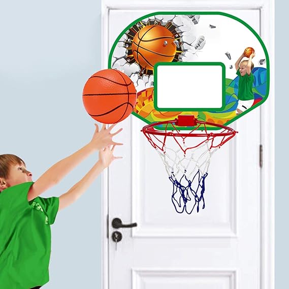 Mini Basketballkorb Indoor Für Kinder - Löwen Design Mit 2 Bällen