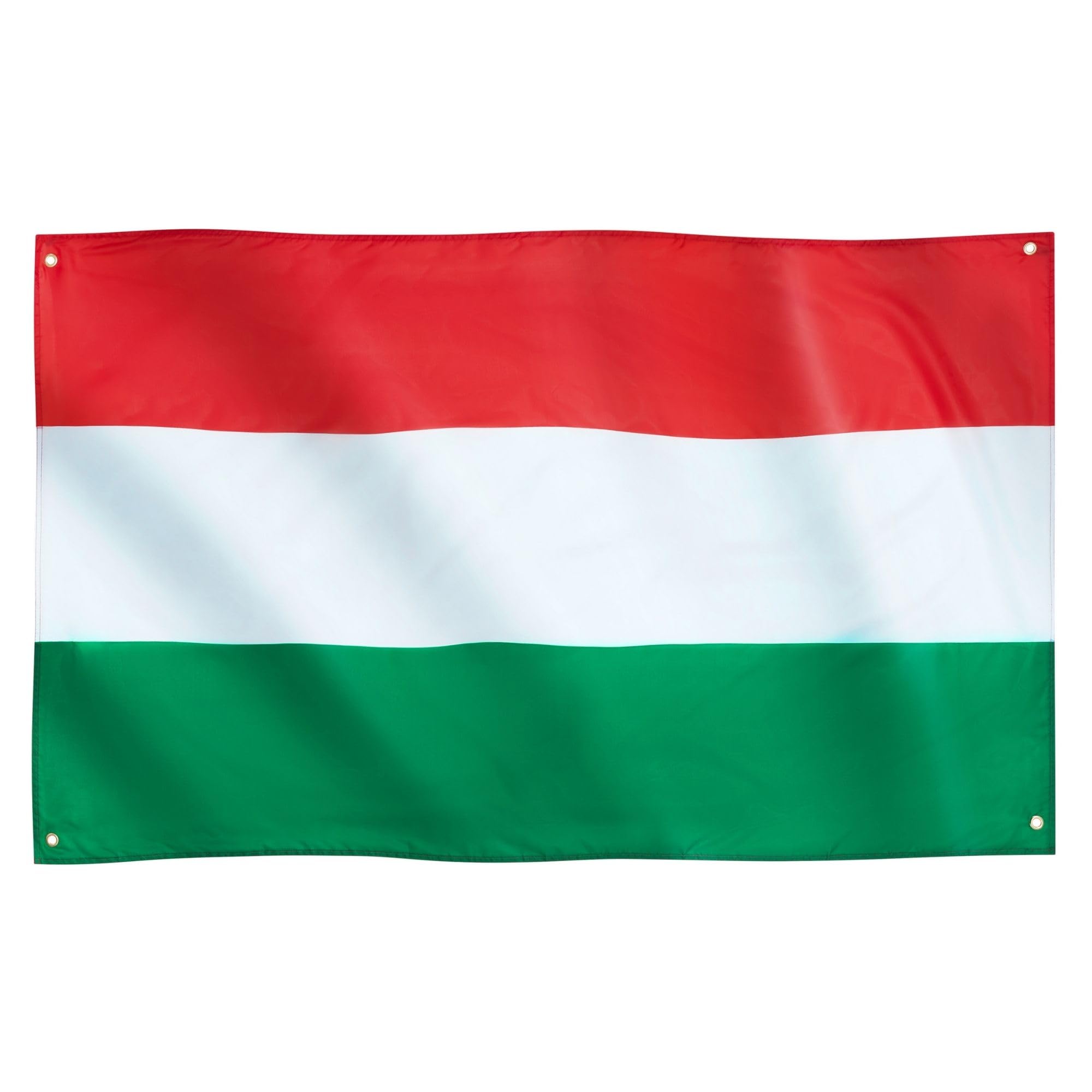 Runesol Hungary Flag, 91x152cm, 3ft x 5ft, 4 Grommets, Eyelet In Every Corner, Hungarian Flag, Magyar Zászló, The National Flag Of Hungary, Premium Flags, Inside, Outside, Vivid Colours — image 1