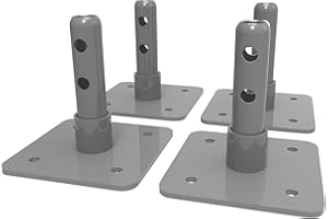Metaltech Base Plates for Baker Interior Fixed Scaffolds - Set of 4, Model Number I-IBBF4