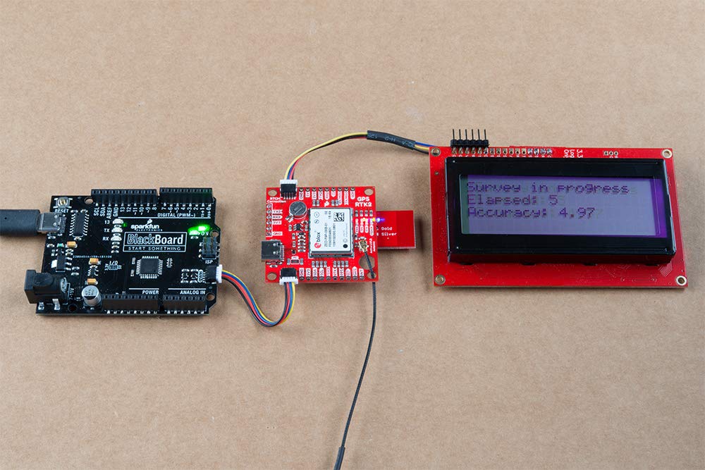 SparkFun GPS-RTK-SMA Breakout-ZED-F9P (Qwiic)-Concurrent reception of GPS GLONASS Galileo BeiDou High precision GPS 10mm 3 dimensional accuracy Receives L1C/A & L2C bands Voltage:5V or 3.3V Logic:3.3V
