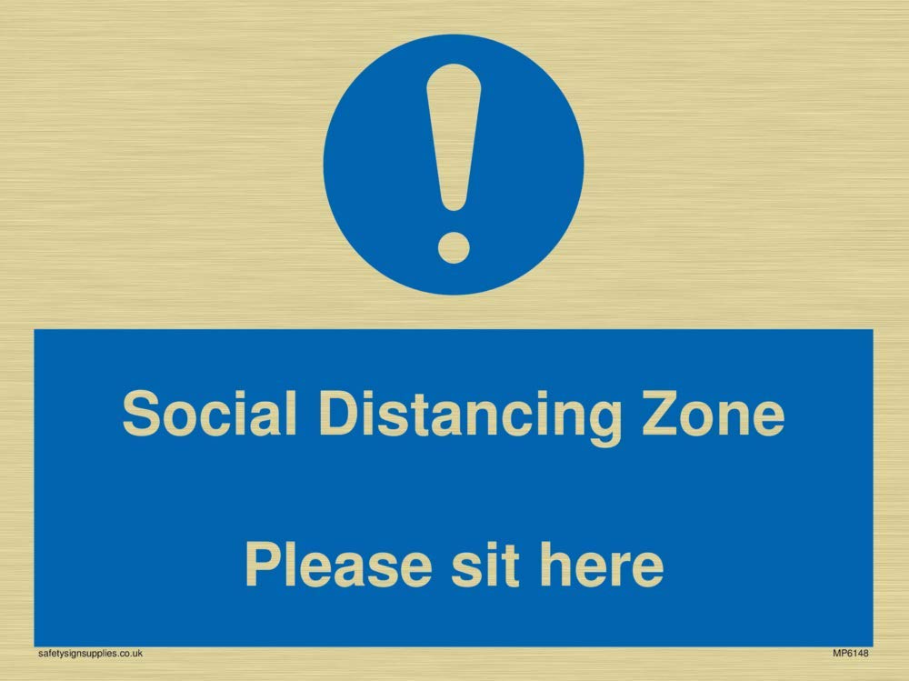 Social Distancing Zone Please sit here