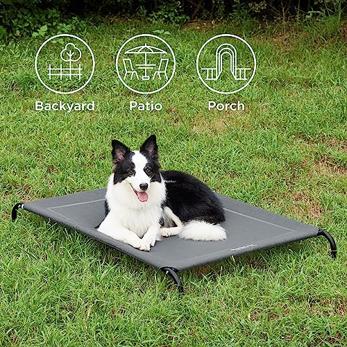 Bedsure Large Elevated Cooling Outdoor Dog Bed Raised Dog Cots Beds