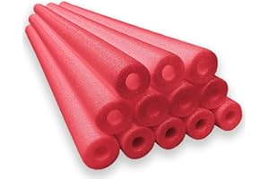 Oodles of Noodles Deluxe Rainbow Pool Noodles Foam - 12 Pack - Approx. 48 inch x 2.5 inch Multi-Purpose Foam Tubes, Pool Noodles Bulk Floats for Pool, Exercise, Crafts, Padding, Insulation & More