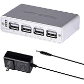 GeeekPi USB Digital Isolator with ADuM3165 Chip, 4-Port USB 2.0, High-Speed 480Mbps, Industrial-Grade ADuM3165 Chip, 3.75kV RMS Protection, Bidirectional Data Transfer