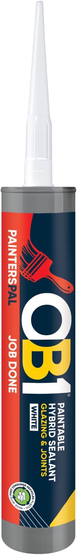 OB1 PaintersPal White Paintable Sealant & Caulk 290ml - No Shrinkage