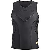 DGXINJUN Men Padded Chest Rib Protector Vest 4-Pads Shirt for Adult Football Baseball Softball Rugby Basketball