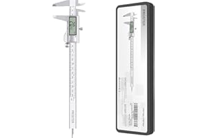 Proster Digital Vernier Caliper 200mm/8 Inch Stainless Steel Electronic Caliper Inch/Metric Conversion Measuring Tool for Len