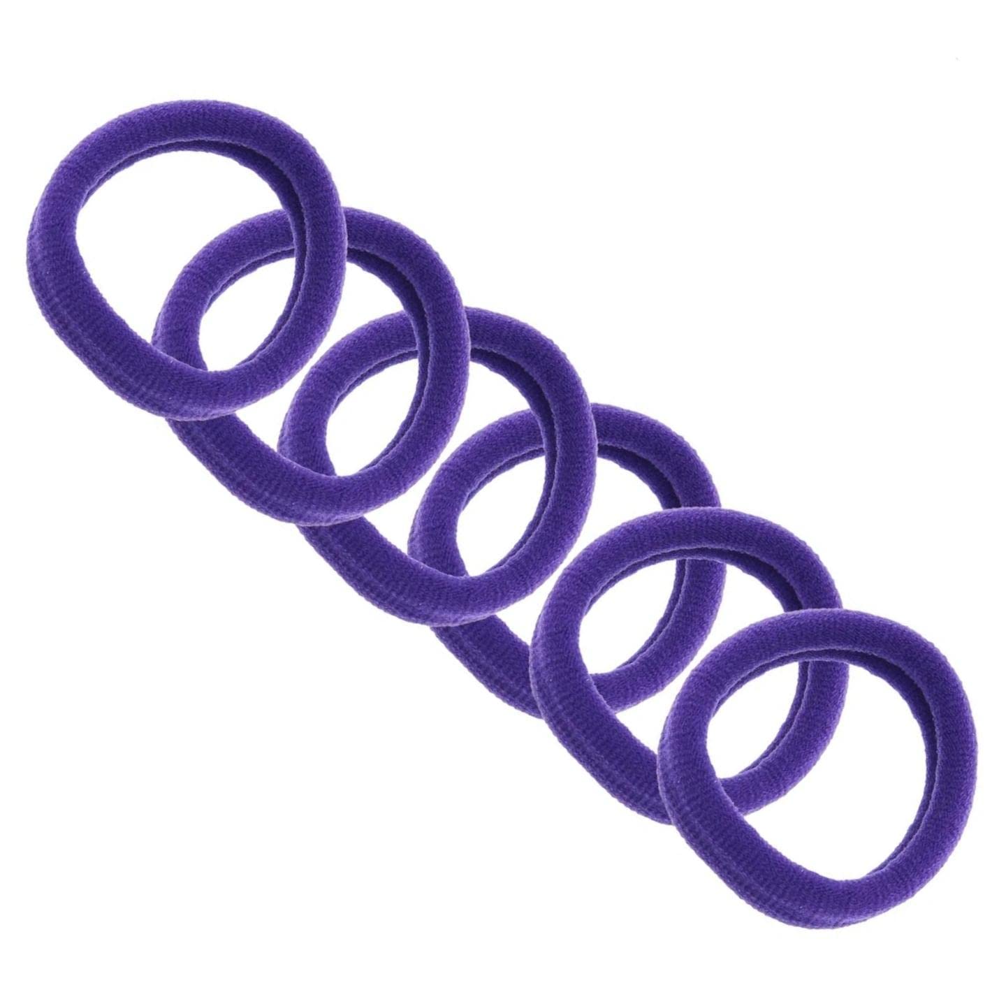 Topkids Accessories Thick Hair Bands for Women and Girls, Hair Bobbles Elastic HairBands Ponytail Holders Hair Ties Hair Elastics Hairbands Women (Purple) — image 1