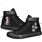 DHSPKN Mha Canvas Shoes Anime Deku Sneakers Izuku Todoroki Cosplay High-Top Shoes