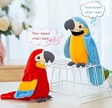 iEasey Talking Parrot Toy Mimicry Plush Educational Interactive Stuffed Bird view 3