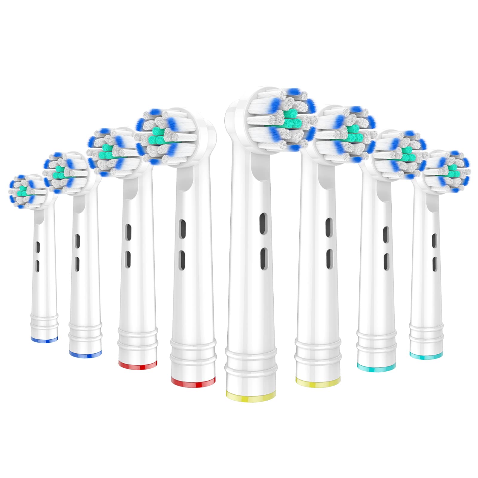 REDTRON Replacement Brush Heads Compatible with Oral B, 8 Pack Electric Toothbrush Heads Works with Oral B Sensitive Clean-Style 2