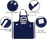 LINEN CLOSET Bbq Apron Men Funny Whatever Happens Apron 2 Front Pockets view 6