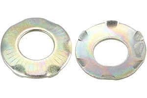 uxcell M10 Inner Dia carbon Steel Serrated Conical Spring Washer Bronze Tone 20pcs