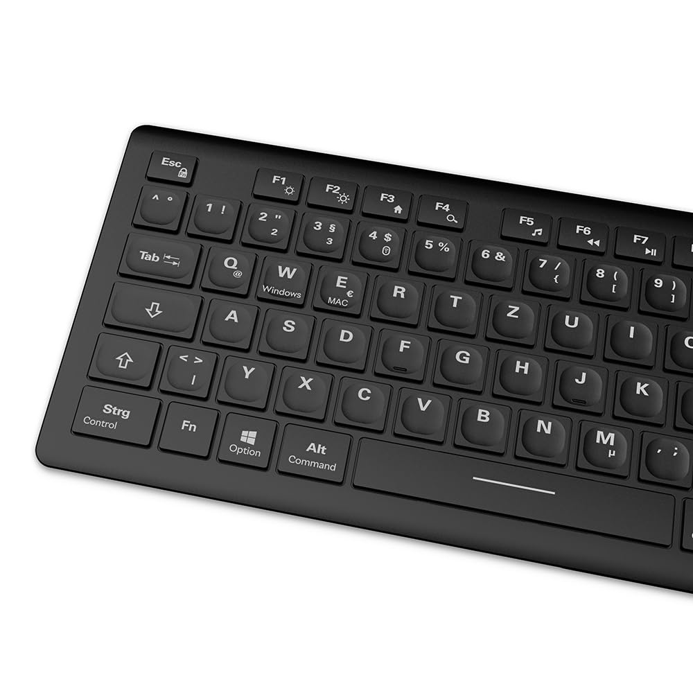 Sharkoon OfficePal K30W, Schwarz, Drahtlose Tastatur 3