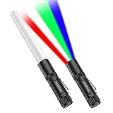 RoadHero [2 Pack 12inch Multi-Color LED Flashlight