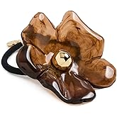 LELET NY Women's Eden Resin Medium Pony Cuff, Tortoise, One Size