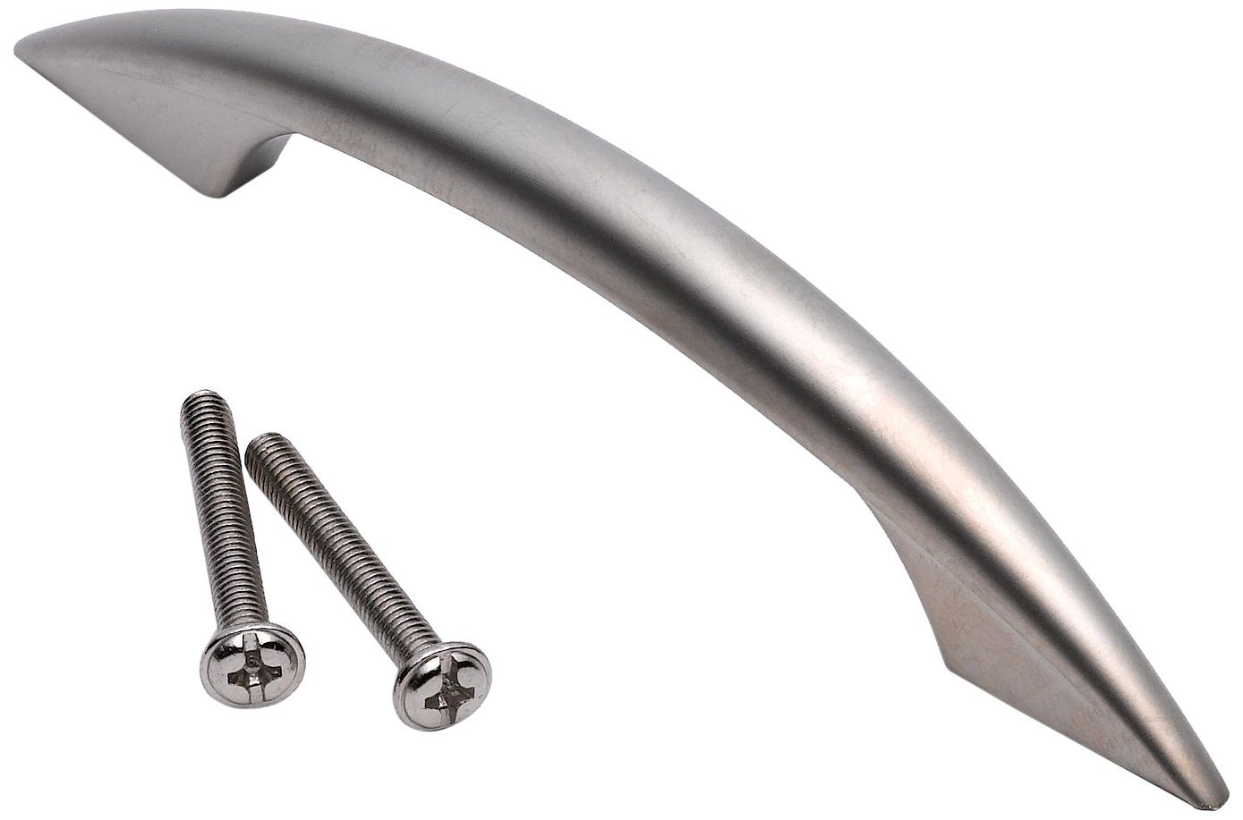 Merriway® BH01033 (20 Pcs) Matt Nickel D Style Back Fix Handle, 96 mm - Pack of 20 Pieces