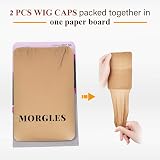 MORGLES 8pcs Nude Wig Caps Stretchy Breathable One Size Fits All view 6