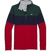 Vineyard Vines Boys Boys Tri-Color Blocked Saltwater Quarter-Zip