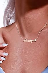 Custom Silver Name Necklace Personalized for Women