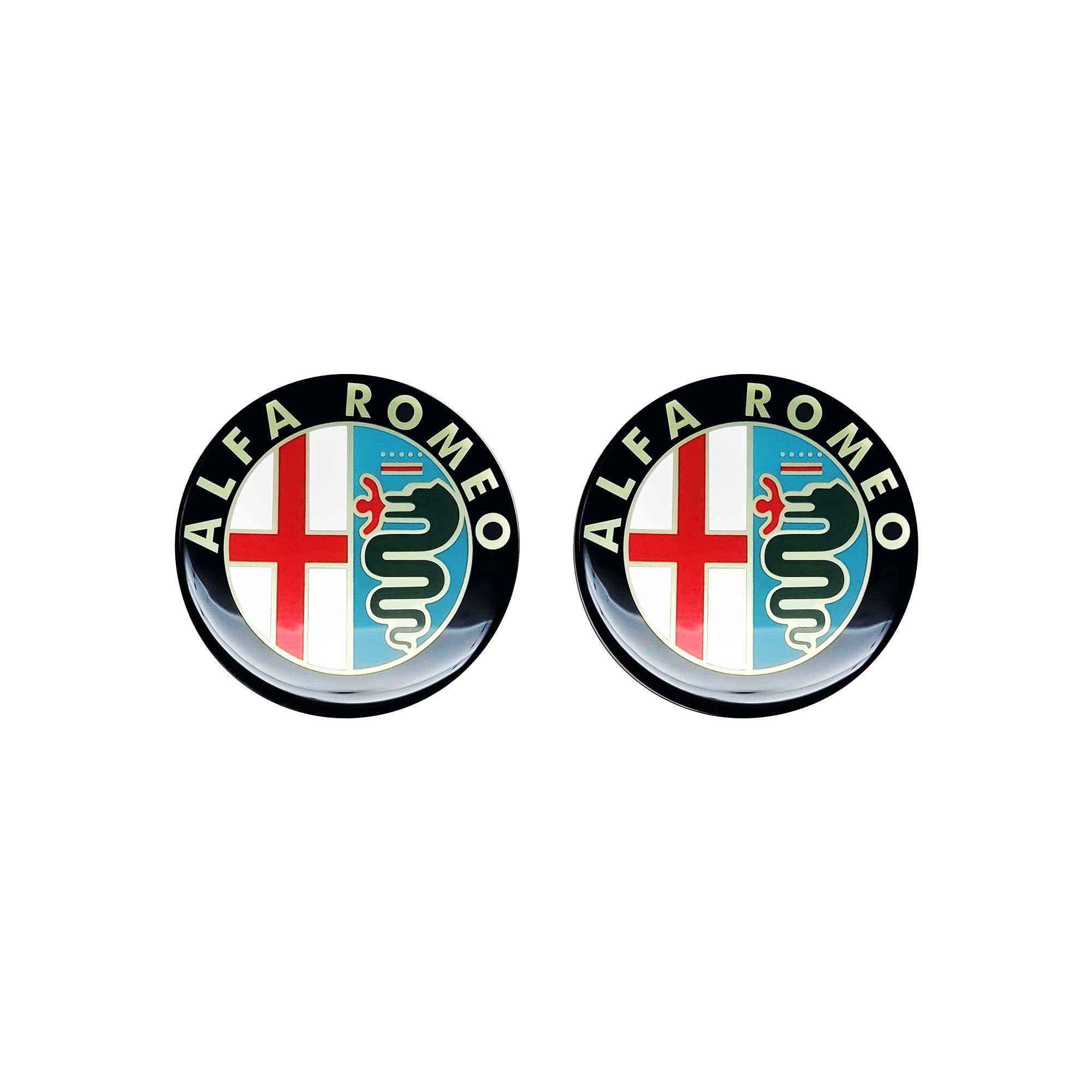 Alfa Romeo 21845 Official 3D Sticker Old Logo 12 mm, 2 pcs