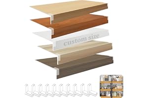 5 PCS Custom Size Wire Shelf Covers for Pantry, Wire Rack Covers for Shelves, Thickened PVC Shelf Covers for Wire Shelving Ki