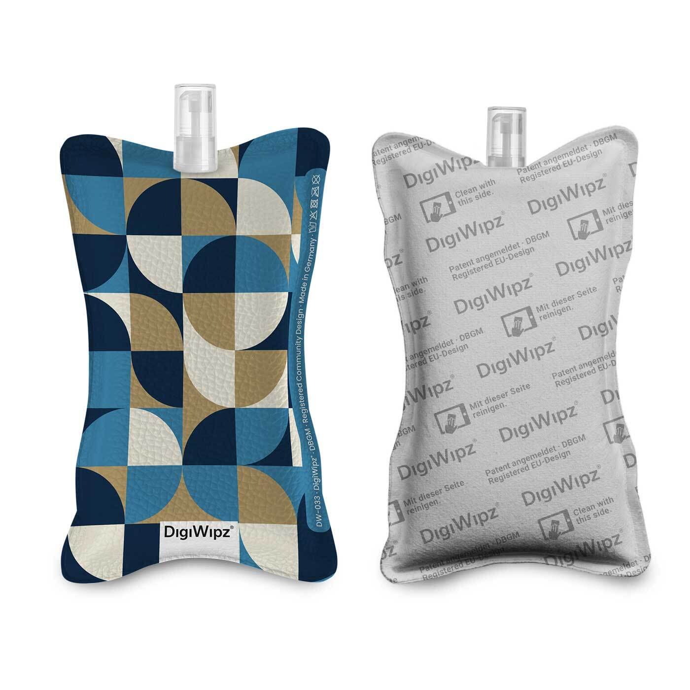 DigiWipz® The ingenious 2-in-1 display cleaner (Bauhaus No. 1) - screen cleaner for displays and touchscreens - screen cleaner microfibre sponge with integrated sprayer