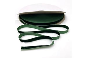 30 Yards × 3/8 Inch Dark Green Ribbon Velvet Ribbon, Satin Ribbon Roll for Wedding, Gift Wrapping, Hair Bows, Flower Arrangin