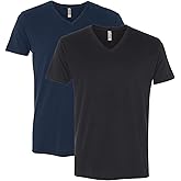 Next Level Apparel 6440 Mens Premium Fitted Sueded V-Neck Tee -2 Pack ...