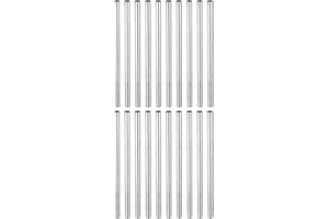 MECCANIXITY Round Coupling Nut, M4x0.7mm Female Thread 100mm Threaded Round Sleeve Connector Rod Bar Stud Tube Nut Hardware Fastener, Silver Pack of 20