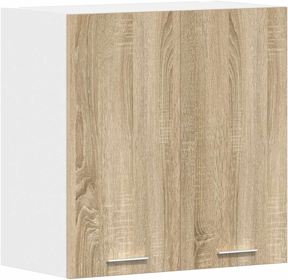 vidaXL Hanging Cabinet Sonoma Oak Engineered Wood 60x31x60 cm Moisture