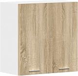 vidaXL Hanging Cabinet Sonoma Oak Engineered Wood 60x31x60 cm Moisture