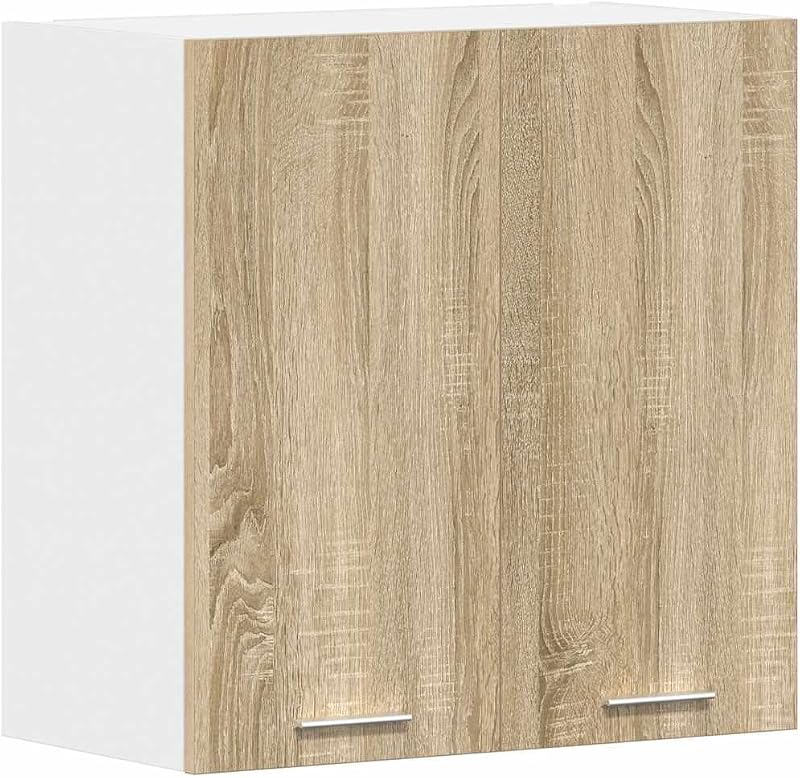 vidaXL Hanging Cabinet Sonoma Oak Engineered Wood 60x31x60 cm Moisture