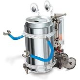 4M Toysmith, KidzRobotix Tin Can Robot, DIY Science Kits STEM Powered Kids, For Boys &amp; Girls Ages 8+